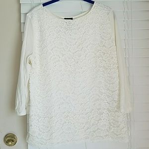 Ann Taylor Factory Lace Tee